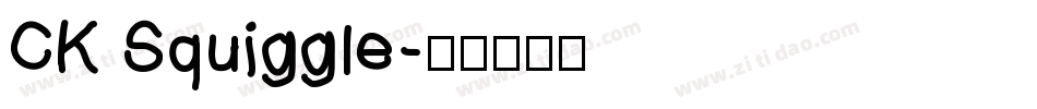CK Squiggle字体转换